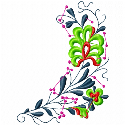 Flowers And Tree Embroidery Design 1 Flowers And Tree Embroidery Design 1